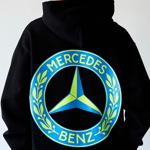 AWGE X Mercedes Benz - ASAP Mob A$AP Rocky Long Sleeve Black Pants Sweats Hoodie - Picture 4 of 8